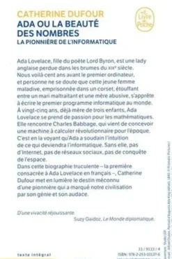 Ada ou la beauté des nombres. La pionnère de l'informatique, Catherine Dufour