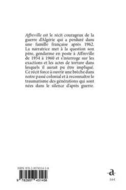 Affreville, Claire Tencin