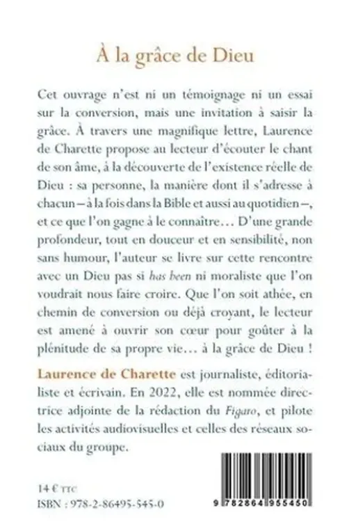 A la grâce de Dieu, Laurence de Charette