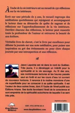 A l'aube de la vie intérieure. Pensées et réflexions, Jason Lapointe