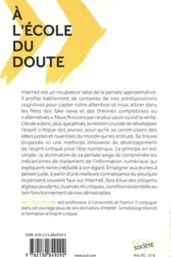 A l'école du doute. Apprendre à penser juste en découvrant pourquoi on pense faux, Marc Romainville