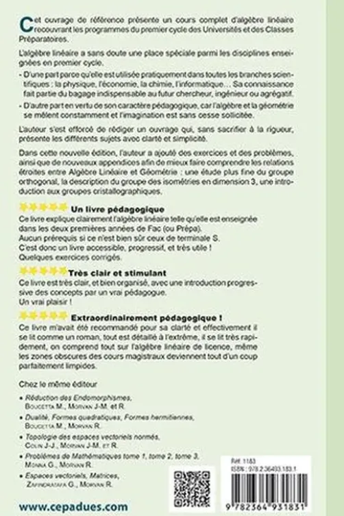 Algèbre linéaire. 4e édition, Joseph Grifone