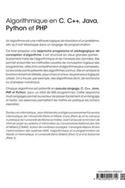 Algorithmique en C, C++, Java, Python et PHP, Jean-Michel Léry