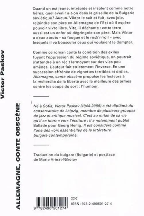 Allemagne, conte obscène, Victor Paskov