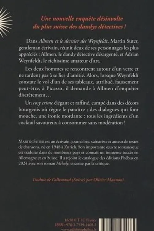 Allmen et le dernier des Weynfeldt, Martin Suter