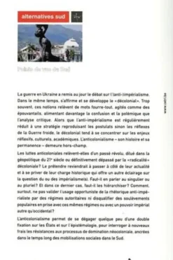 Alternatives Sud Volume 30-2023/3 : Anticolonialisme(s). Points de vue du Sud, Frédéric Thomas