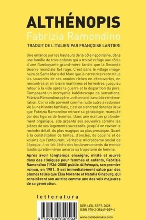 Althénopis, Fabrizia Ramondino