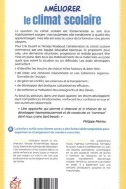 Améliorer le climat scolaire. De la synergie des équipes aux compétences émotionnelles des élèves, Erik Dusart