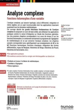 Analyse complexe. Fonctions holomorphes d'une variable, Andréi Iordan