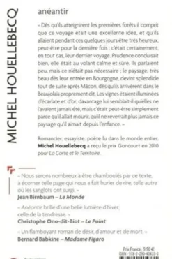 Anéantir, Michel Houellebecq