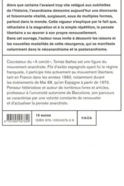 Anarchisme en mouvement. Anarchisme, néo-anarchisme et post-anarchisme, Tomas Ibañez