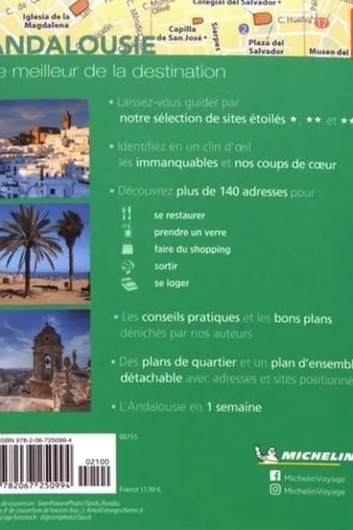 Andalousie. Edition 2021. Avec 1 Plan détachable, Michelin