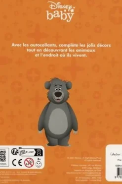 Animaux du monde. Complète les scènes avec des grands stickers !, Disney Baby