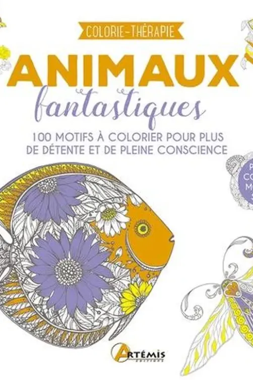Animaux fantastiques. 100 motifs à colorier pour plus de détente et de pleine conscience, Losange