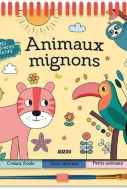 Animaux mignons. 15 tableaux en peinture magique à refaire à l'infini ! Avec un pinceau, La Fabriken