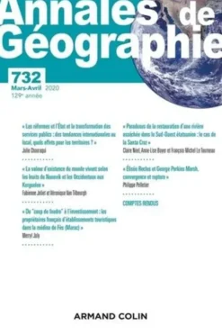 Annales de Géographie N° 732, 2/2020 : Varia, Armand Colin
