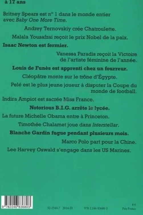 17 ans, Frédéric Taddeï