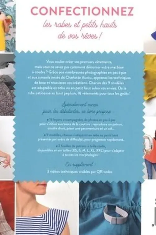 Apprendre à coudre ses robes et petits hauts, Charlotte Auzou