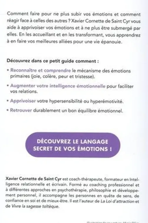 Apprivoisez sereinement vos émotions, Xavier Cornette de Saint Cyr