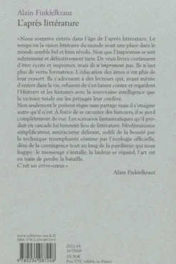 Après la littérature, Alain Finkielkraut