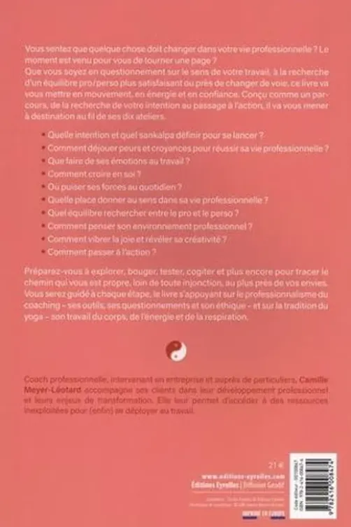 10 ateliers yin-yang pour faire bouger sa vie professionnelle, Camille Meyer-Léotard