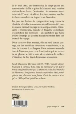 A travers les grandes plaines. Une jeune institutrice à la conquête de l'Ouest, Sarah Raymond Herndon