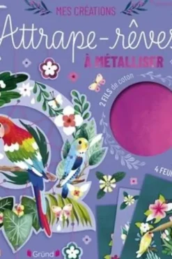 Attrape-rêves à métalliser. Avec 2 fils colorés, 4 cartes et 4 feuilles métalliques, Rebecca Romeo