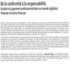 Audit et contrôle interne. De la conformité à la responsabilité, la place du jugement professionnel dans un monde digitalisé financier et extra-financier, 5e édition, Benoît Pigé