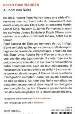Au nom des Noirs. Etats-Unis, 1964 : au coeur du mouvement pour les droits civiques, Robert Penn-Warren