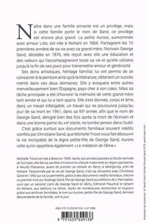Aurore. Petite-fille de George Sand, Michelle Tricot