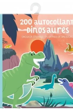 200 autocollants dinosaures, Claire Wortemann