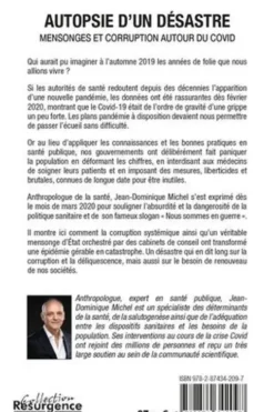Autopsie d'un désastre. Mensonge et corruption autour du Covid, Jean-Dominique Michel