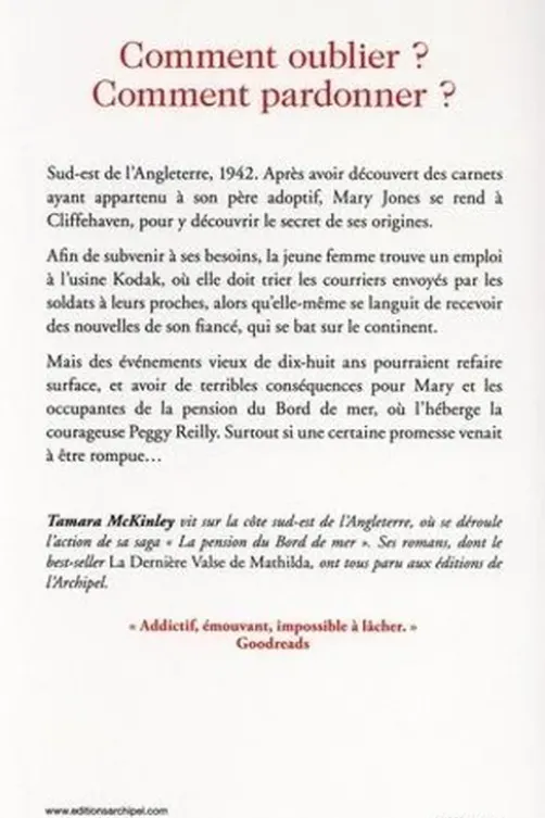 Avec mes tendres pensées, Tamara McKinley