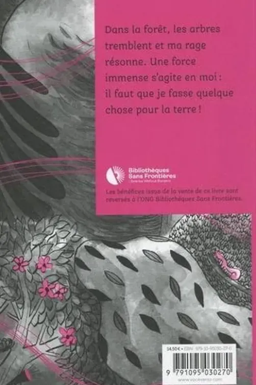 Avec une fleur rouge, Marjolaine Nadal