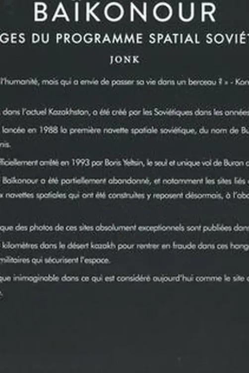 Baïkonour. Vestiges du programme spatial soviétique, Jonk