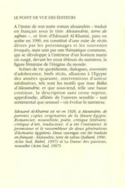 Belles d'Alexandrie, Edouard Al-Kharrat