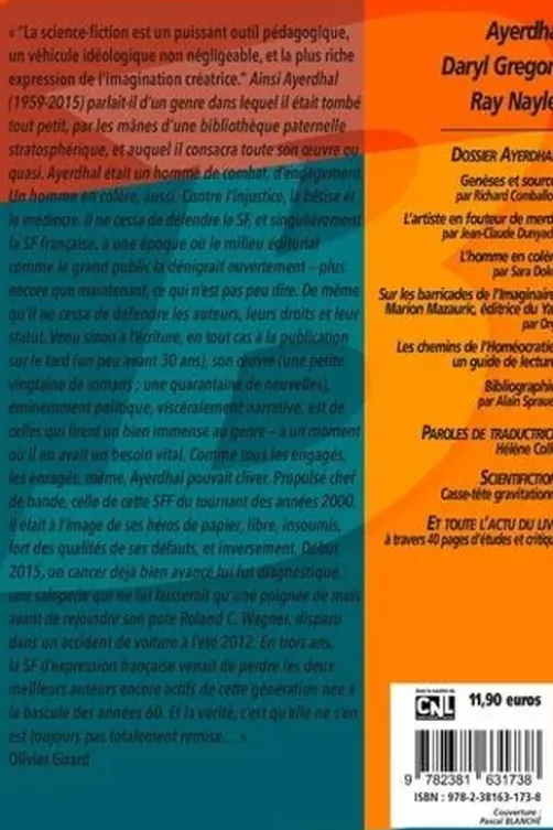 Bifrost N° 118, avril 2025 : Ayerdhal. Genèses et science-fiction