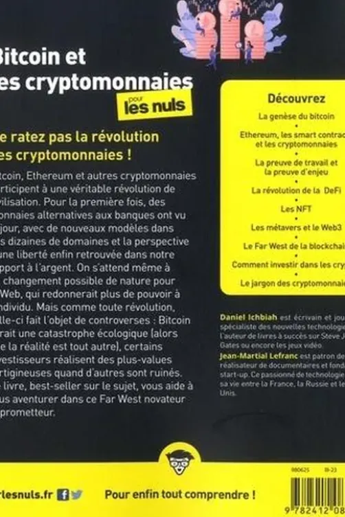 Bitcoin et les Cryptomonnaies pour les Nuls. 3e édition, Daniel Ichbiah