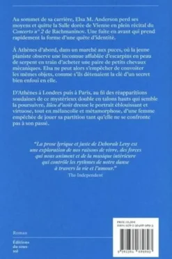 Bleu d'août, Deborah Levy