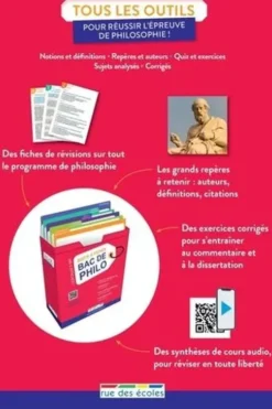 Boîte à fiches Bac de philo. 80 fiches pour réussir l'épreuve !, Rue des écoles