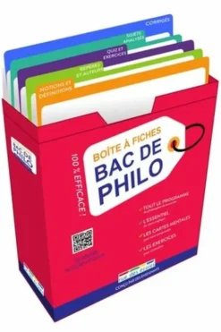 Boîte à fiches Bac de philo. 80 fiches pour réussir l'épreuve !, Rue des écoles