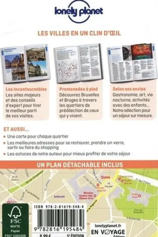 Bruxelles et Bruges en quelques jours. 5e édition. Avec 1 Plan détachable, Benedict Walker