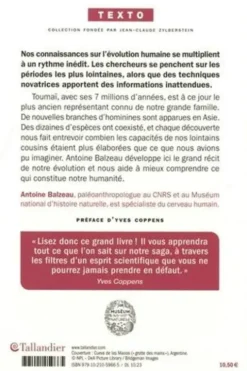 Brève histoire des origines de l'humanité, Antoine Balzeau