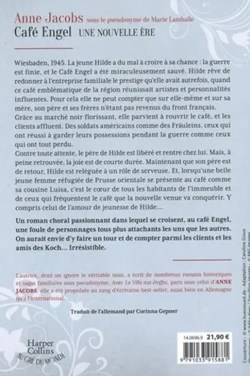 Café Engel Tome 1 : Une nouvelle ère, Anne Jacobs