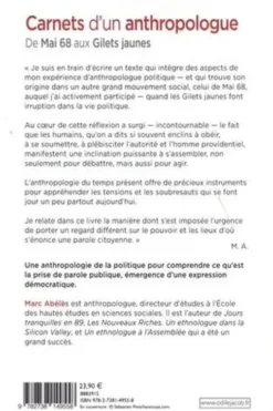 Carnets d'un anthropologue. De Mai 68 aux Gilets jaunes, Marc Abélès