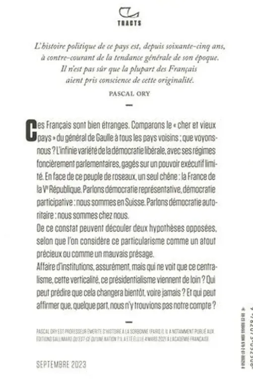 Ce cher et vieux pays..., Pascal Ory