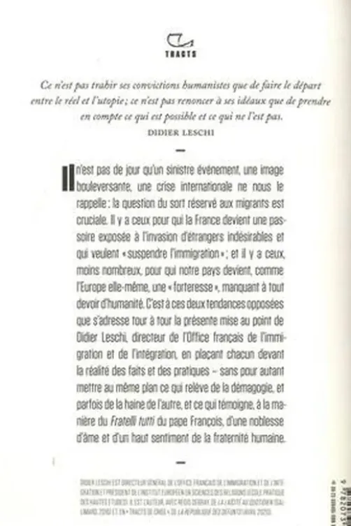 Ce grand dérangement. L’immigration en face, Edition 2023, Didier Leschi