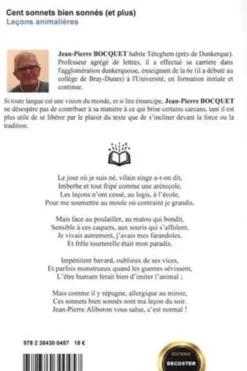 Cent sonnets bien sonnés (et plus). Leçons animalières, Jean-Pierre Bocquet