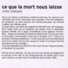 Ce que la mort nous laisse, Jordi Ledesma