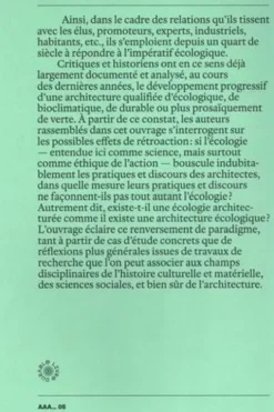 Ce que l'architecture fait à l'écologie, Valéry Didelon